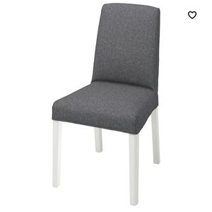 IKEA Bergmund charcoal‎ gray chair covers set of 2 NEW